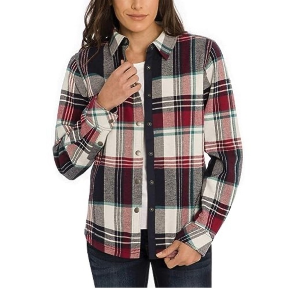 NWT’S Orvis, Pinnacle, Oversized Plaid 100% Bonded Flannel Shacket SZ XXL - Picture 2 of 16